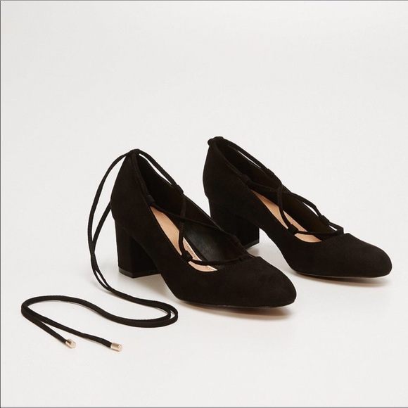 LOFT Shoes - Ann Taylor Loft Black Suede Heels